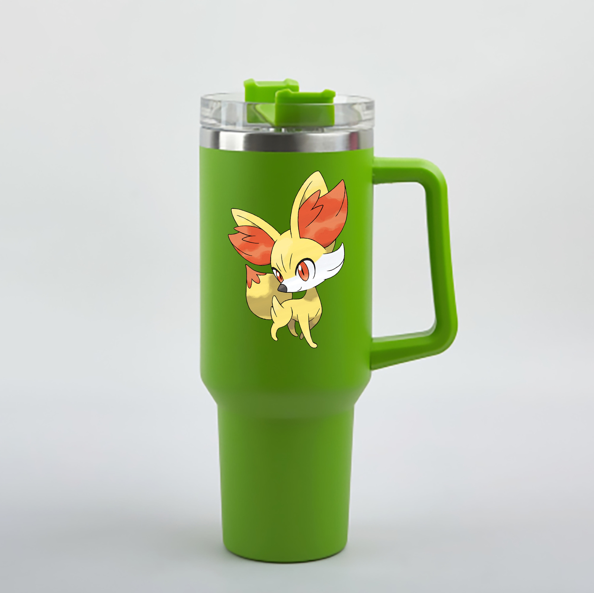 （画像用） ポケットモンスター Pokémon 1200mL車用タンブラー - クリスタルステッカー（プラスチックストロー付き）